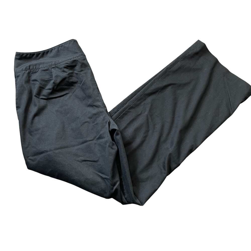 Pantology 12 Black Straight Leg Pants Cotton Blend‎